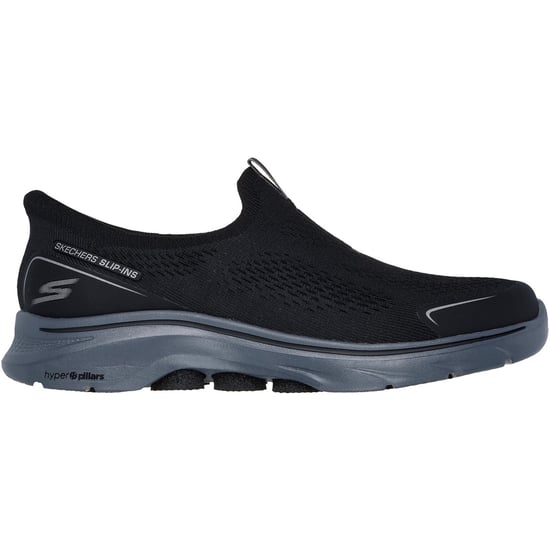 Skechers GO WALK 7 Easy On Evolution Textiel Heren Zwart/Grijs Sneakers - Image 5