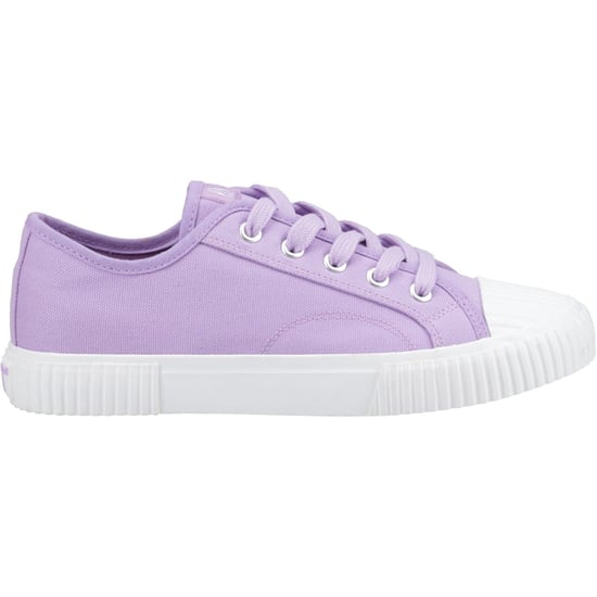 Hush Puppies Freya Canvas Textile Women's Lilac Trainers - Image 5