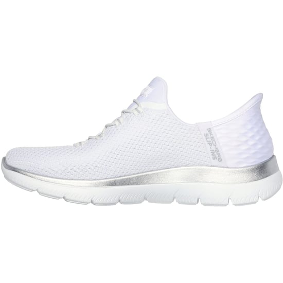 Skechers Summits Diamond Dream Textiel Dames Witte/Zilveren Sneakers - Image 4