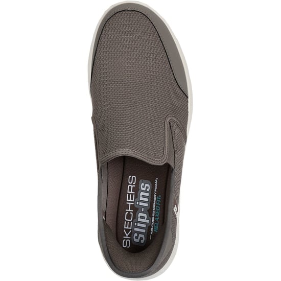 Skechers Equalizer 5.0 Drayze Polyester Men's Taupe Trainers - Image 3