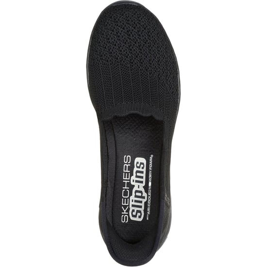 Skechers Seager Believe It Textiel Dames Zwarte Sneakers - Image 3
