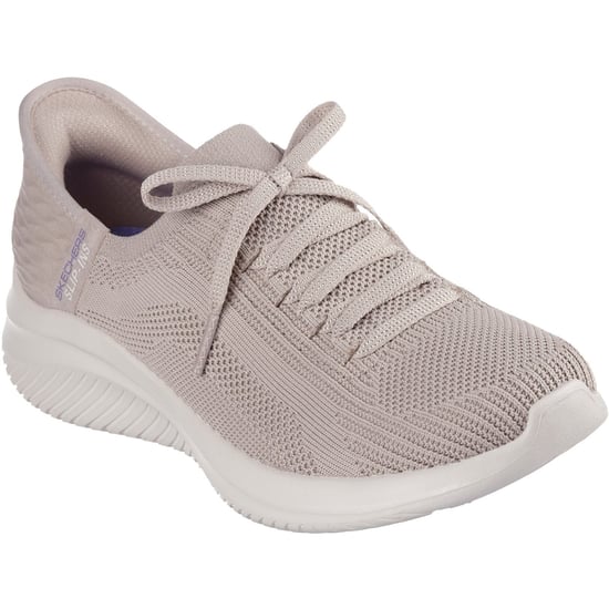 Skechers Ultra Flex 3.0 Brilliant Path Textiel Dames Taupe Sneakers - Image 1