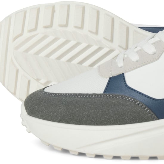 Jack & Jones Aspire Runner Polyurethane Men's White Castlerock/Navy Blazer Trainers - Image 5