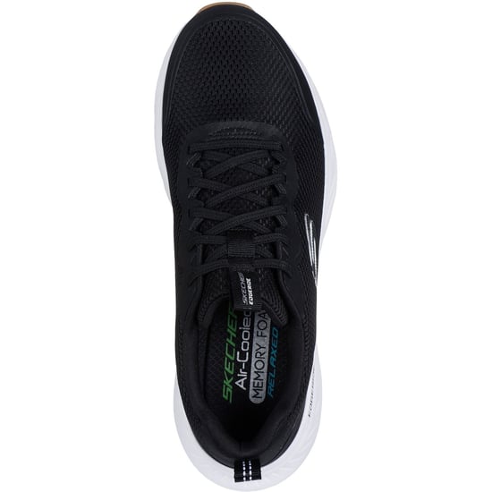 Skechers Edgeride Rekze Textiel Heren Zwart/Wit Sneakers - Image 3