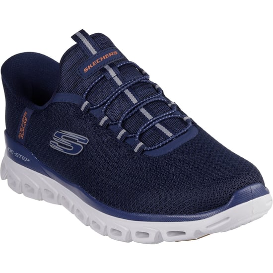 Skechers Glide-Step Noxus Textile Men's Navy Trainers - Image 1