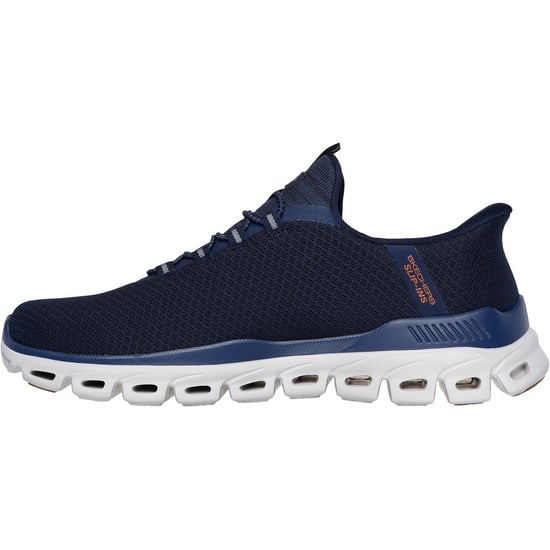 Skechers Glide-Step Noxus Textile Men's Navy Trainers - Image 4