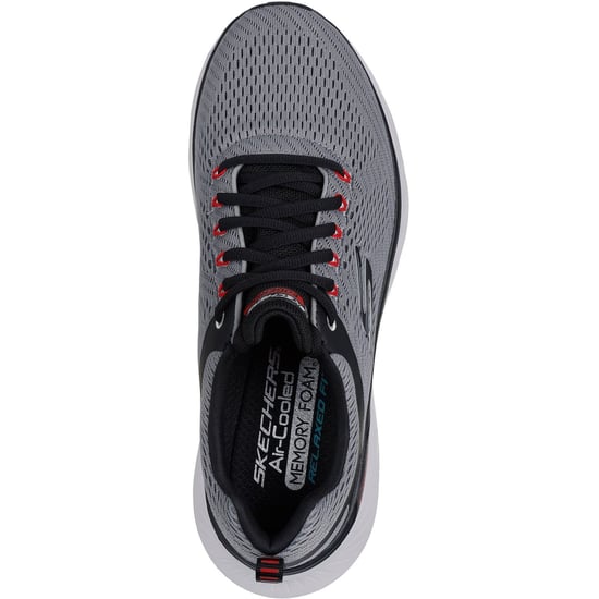 Skechers Relaxed Fit Edgeride Contention Polyester Heren Trainers Antraciet/Zwart - Image 3