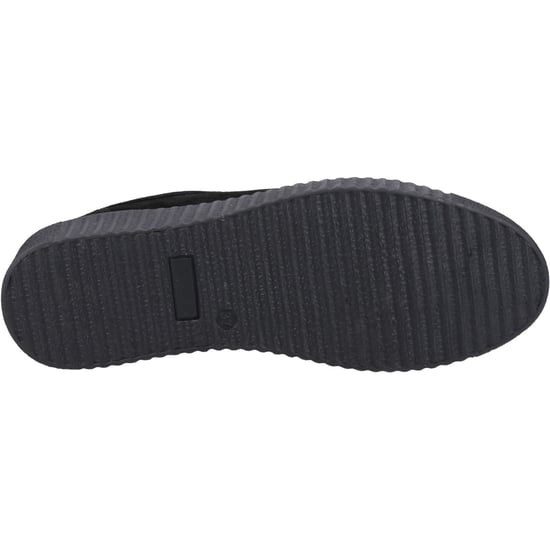 Hush Puppies Tamsin Suède Dames Zwarte Sneakers - Image 3