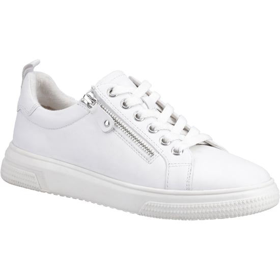 Hush Puppies Martha Leather Women's White Trainers - Image 1