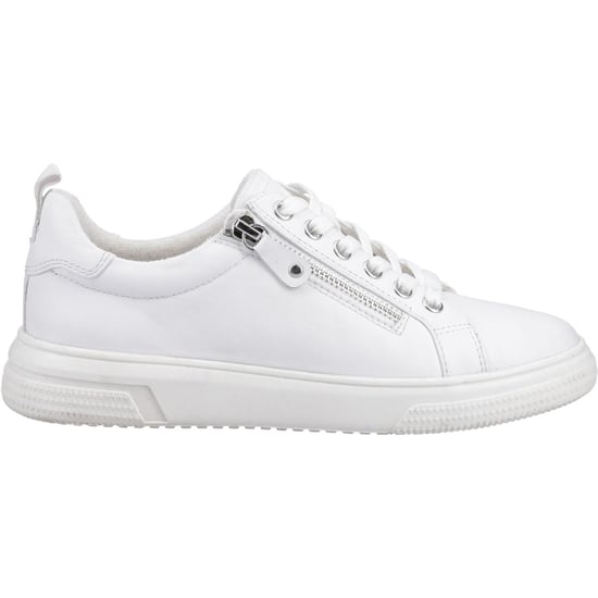 Hush Puppies Martha Leren Dames Witte Sneakers - Image 5