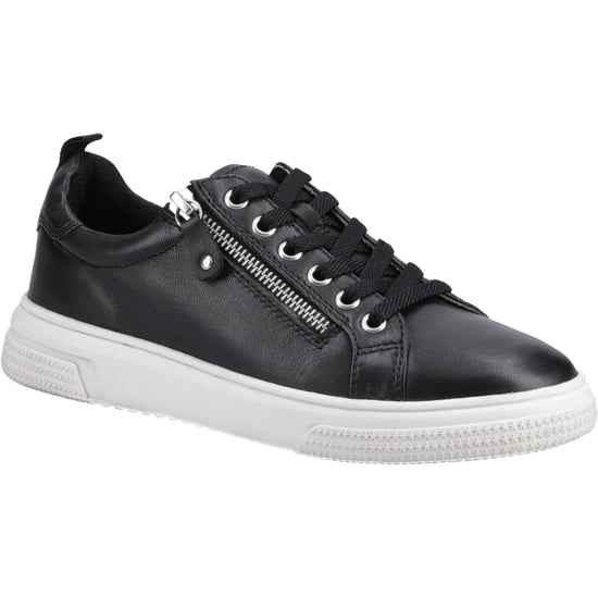 Hush Puppies Martha Leren Damesschoenen Zwart - Image 1