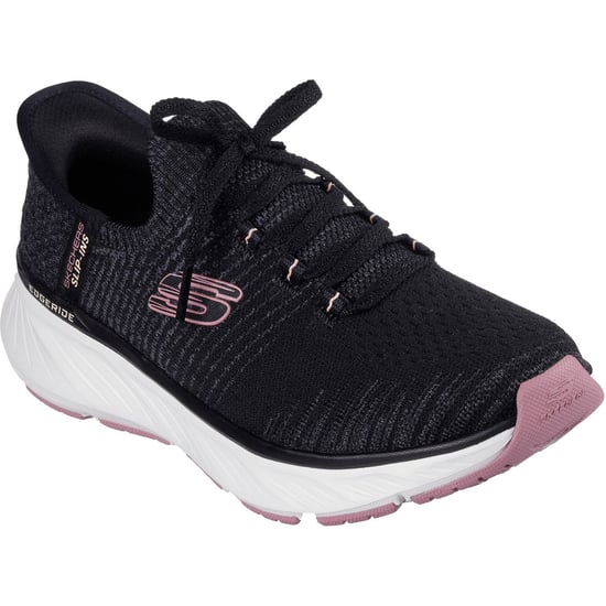 Skechers Edgeride Impression Textile Women's Black/Pink Trainers - Image 1