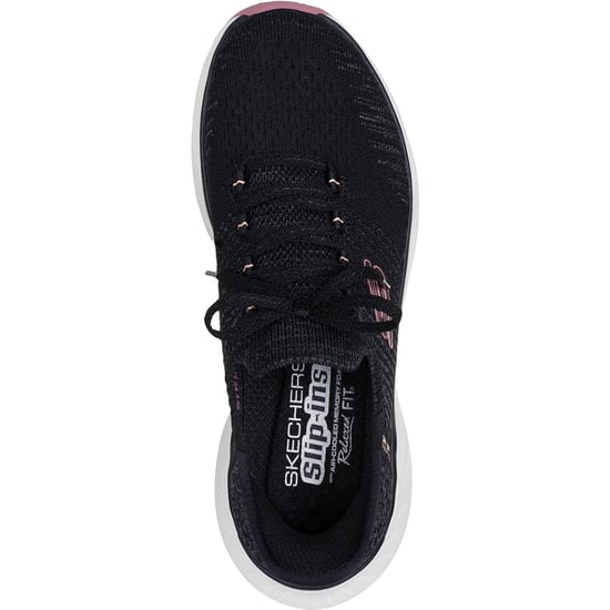 Skechers Edgeride Impression Textile Women's Black/Pink Trainers - Image 3