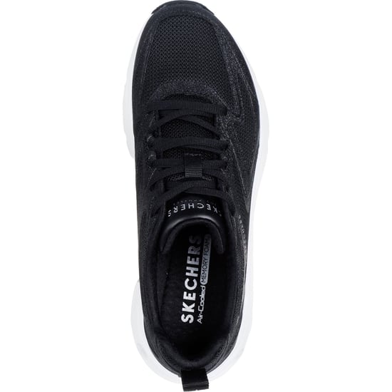 Skechers Tres-Air Uno Glit-Airy Dames Zwarte Sneakers - Image 3