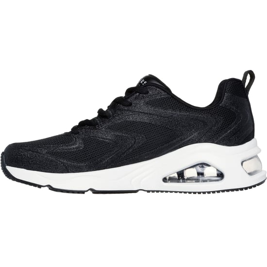 Skechers Tres-Air Uno Glit-Airy Dames Zwarte Sneakers - Image 4