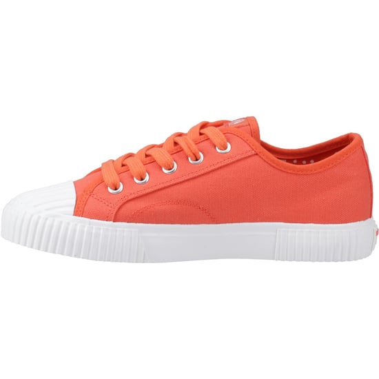 Hush Puppies Freya Canvas Textile Women's Orange Trainers - Image 4