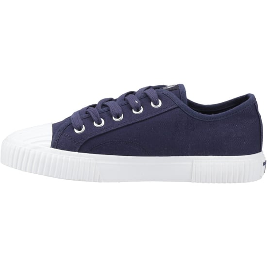 Hush Puppies Freya Canvas Textile Women's Navy Trainers - Image 4