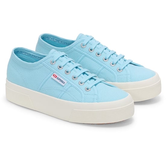 Superga 2740 PLATFORM Katoenen Dames Crystal Azul Sneakers - Image 1