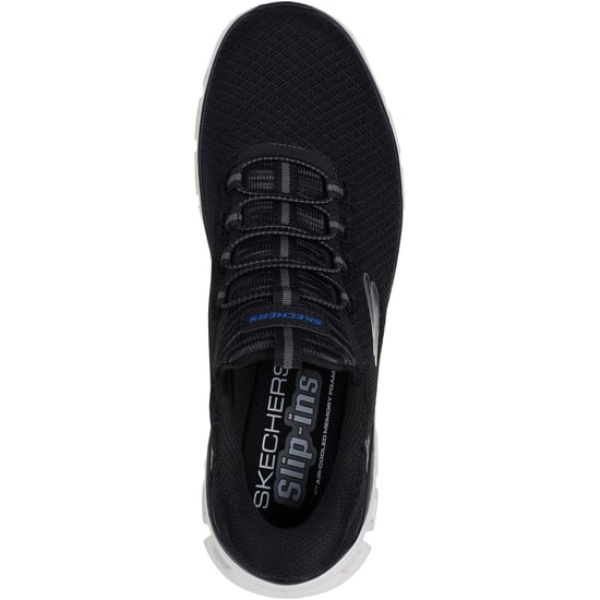 Skechers Glide-Step Noxus Textile Men's Black Trainers - Image 3