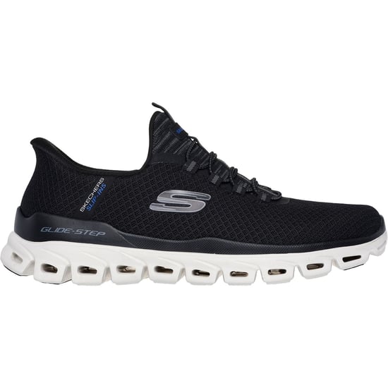 Skechers Glide-Step Noxus Textile Men's Black Trainers - Image 5