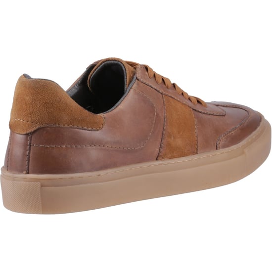 Hush Puppies Riley Suède Heren Taupe Sneakers - Image 2