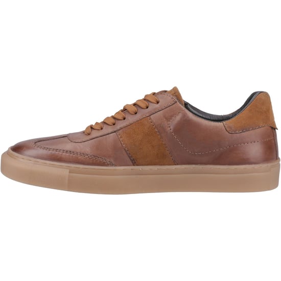 Hush Puppies Riley Suède Heren Taupe Sneakers - Image 4