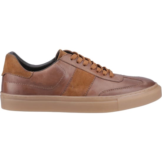 Hush Puppies Riley Suède Heren Taupe Sneakers - Image 5