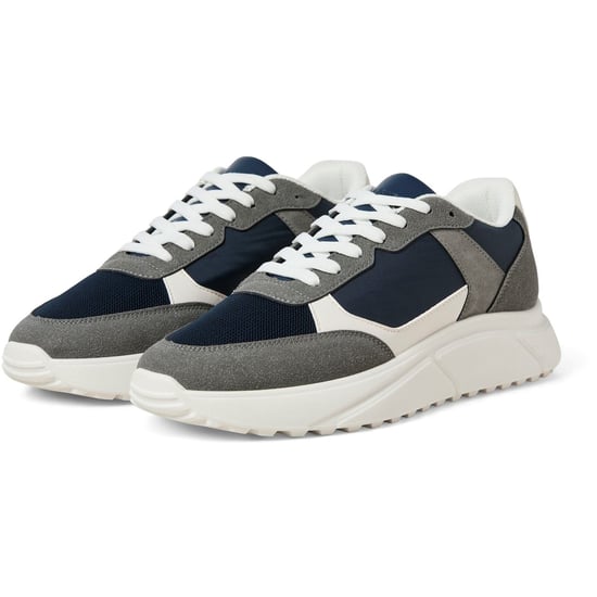 Jack & Jones Aspire Runner Polyurethane Men's Castlerock/Navy Blazer Trainers - Image 1