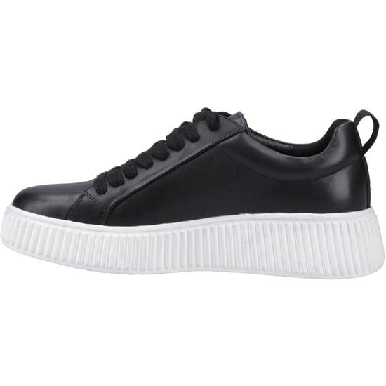 Hush Puppies Harlow Leren Dames Zwarte Sneakers - Image 4