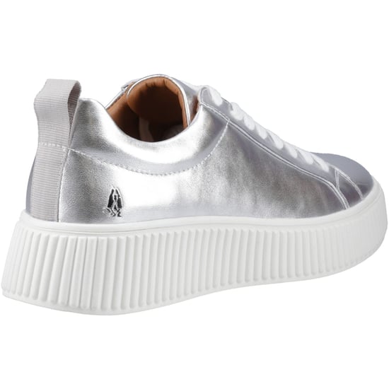 Hush Puppies Harlow Leren Dames Zilveren Sneakers - Image 2