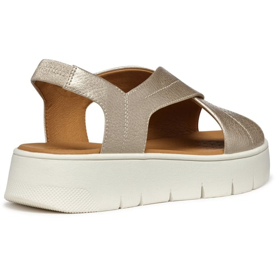 Geox D DANDRA 40 Synthetisch Polyurethaan Dames Licht Gouden Sandalen - Image 2