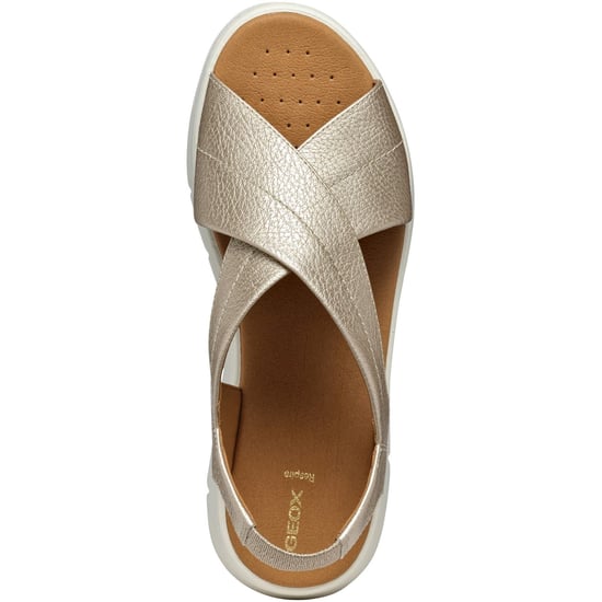 Geox D DANDRA 40 Synthetisch Polyurethaan Dames Licht Gouden Sandalen - Image 4