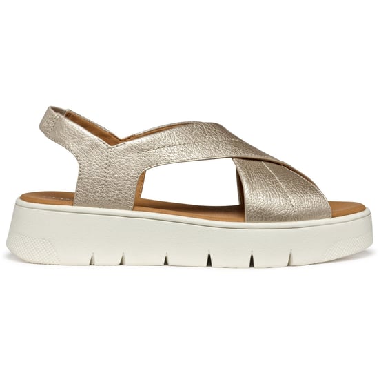 Geox D DANDRA 40 Synthetisch Polyurethaan Dames Licht Gouden Sandalen - Image 5