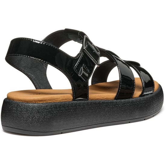 Geox D CAMALEI Synthetische Polyurethaan Dames Zwarte Sandalen - Image 2