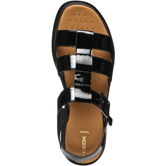 Geox D CAMALEI Synthetische Polyurethaan Dames Zwarte Sandalen - Image 4