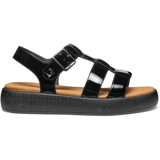Geox D CAMALEI Synthetische Polyurethaan Dames Zwarte Sandalen - Image 5
