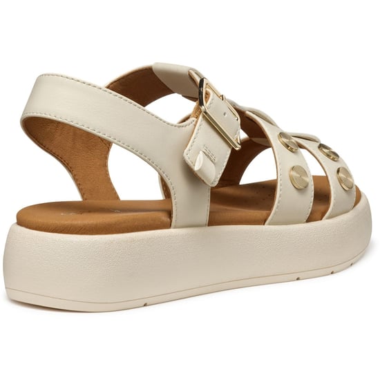 Geox D CAMALEI Synthetische Polyurethaan Dames Papyrus Sandalen - Image 2