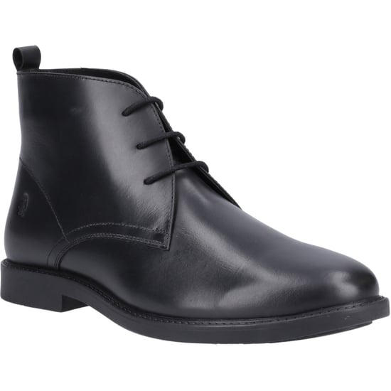 Hush Puppies Tate Senior Leather Boys's Black Boots - Image 1