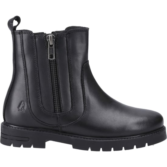 Hush Puppies Liana Läderskor för Flickor Svarta Stövlar - Image 5