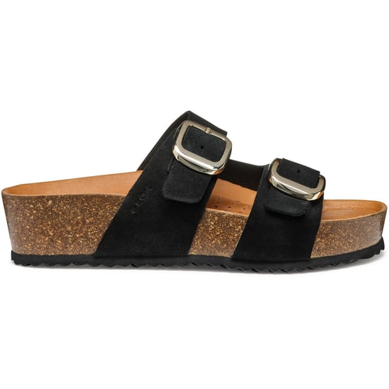 Geox D BRIONIA H Leren Vrouwen Zwarte Wedges - Image 5