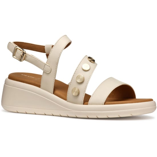 Geox D MELICONIA Synthetisch Polyurethaan Dames Papyrus Wedge schoenen - Image 1