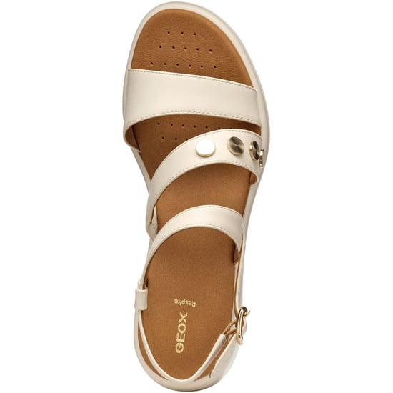 Geox D MELICONIA Synthetisch Polyurethaan Dames Papyrus Wedge schoenen - Image 4