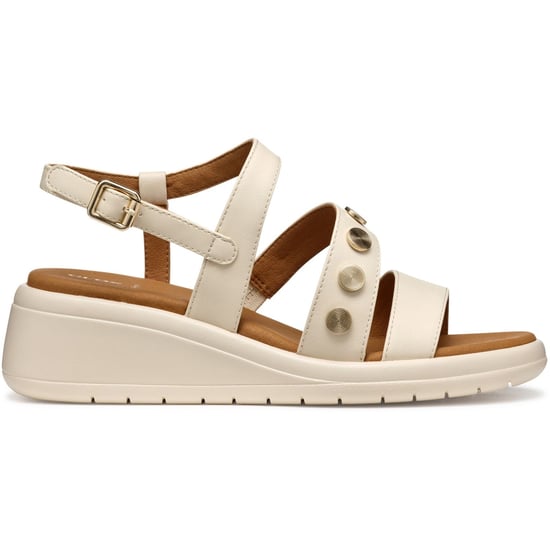 Geox D MELICONIA Synthetisch Polyurethaan Dames Papyrus Wedge schoenen - Image 5