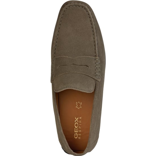 Geox U KOSMOPOLIS + GRIP Leren Heren Taupe Instappers - Image 4
