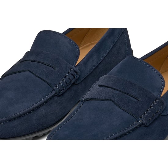 Geox U KOSMOPOLIS + GRIP Leren Heren Navy Instappers - Image 6