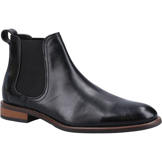 Hush Puppies Diego Chelsea Leather Men's Black Boots - Image 1