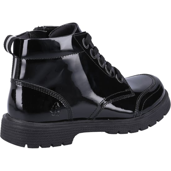 Hush Puppies Jolie Lack JNR Läderflicka Svarta Stövlar - Image 2