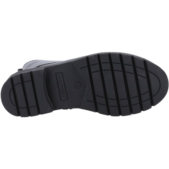 Hush Puppies Lauren Patent Senior Leren Zwarte Boots voor Meisjes - Image 3