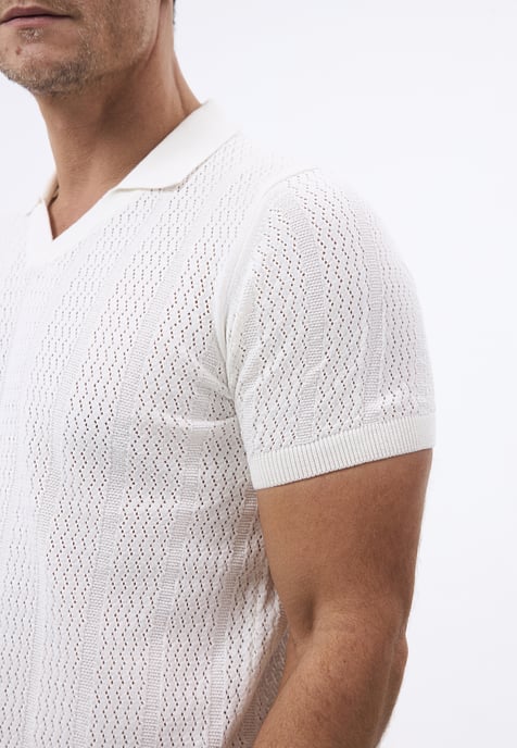 Polo Shirt Short Sleeve 100% Cotton Knitted Jersey - Image 3