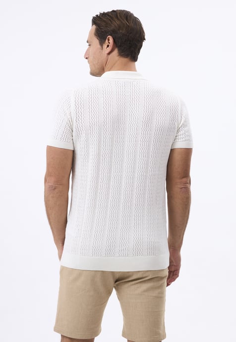 Polo Shirt Short Sleeve 100% Cotton Knitted Jersey - Image 4